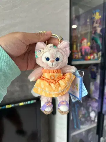 홍콩 디즈니랜드 정품 여름 리나벨 봉제 인형 키체인