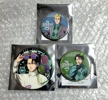 진격의 거인 프린스 호텔 리바이 엘빈 캔뱃지 특전