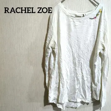 RACHEL ZOE 화이트 긴팔 T셔츠