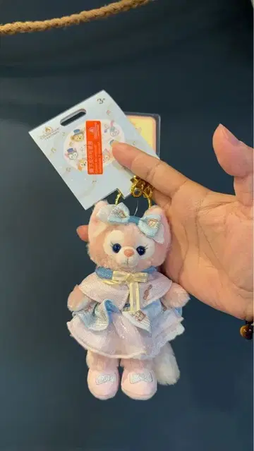 상하이 디즈니랜드 정품 리나벨 봉제 인형 키체인