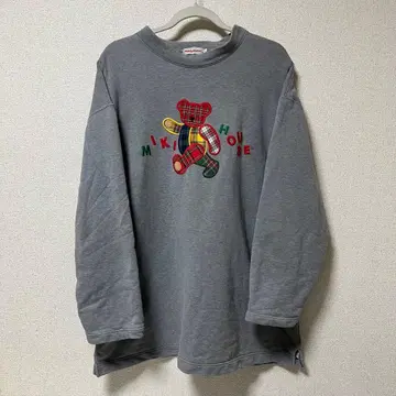 미키하우스 곰 베어 맨투맨 L 사이즈 레트로