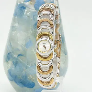 SEIKO 세이코 1E20-0370 콤비 컬러 쿼츠 손목시계