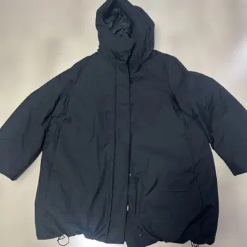 여성용 유니클로 하이브리드 다운 코트 블랙 XXL