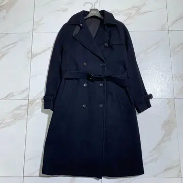 현행 마가렛호웰 울 트윌 더블 브레스트 벨티드 코트