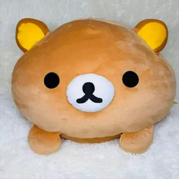 슈퍼 쫀득쫀득 대형 모찌 쿠션 리락쿠마 봉제 인형 택 있음 새상품급