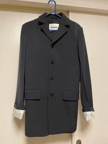 새상품급 JIL SANDER 다크 네이비 테일러드 자켓
