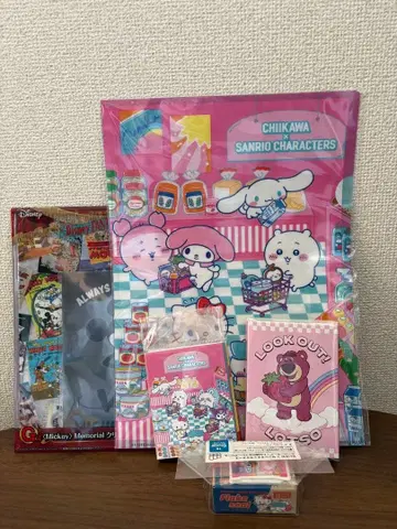 치이카와 (먼작귀) 슈퍼마켓 산리오 디즈니 문구 묶음 판매