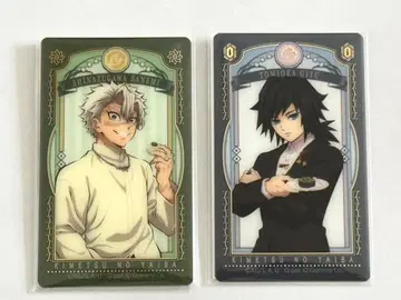 귀멸의 칼날 x Q-pot 기유 사네미 금박 클리어 카드