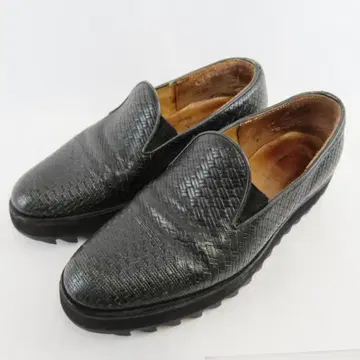 이탈리아제 vibram 천연 가죽 가죽 샤크 밑창 로퍼 신발