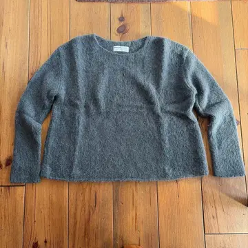 evam eva 그레이 긴팔 니트 스웨터