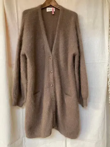 레이빔즈 모헤어 니트 샤기 니트 복슬복슬 가디건