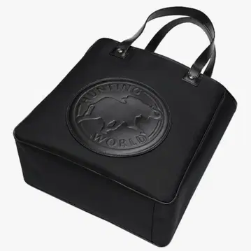 HUNTINGWORLD 헌팅월드 올 블랙 아이콘 토트