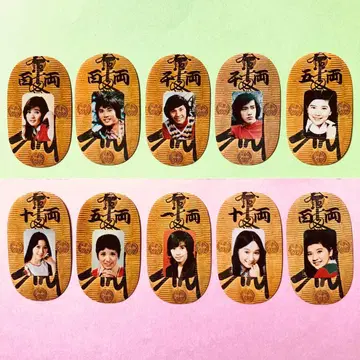 쇼와 레트로 쇼와 시대 아이돌 스타가 코반에 10장 세트입니다