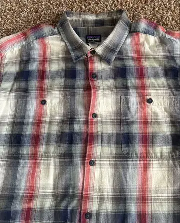 [레어] Patagonia 옴브레 체크 무늬 셔츠 XL 사이즈
