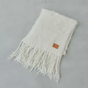 Chico 샤기 프린지 머플러 아이보리