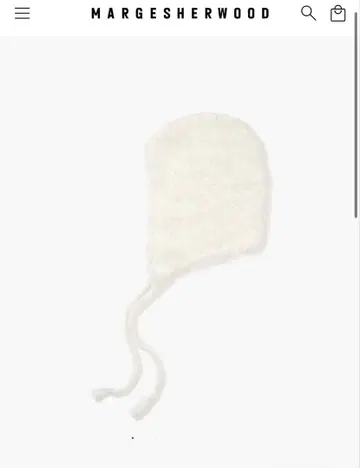 margesherwood HAIRY EARFLAP BEANIE 아이보리