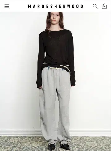 margesherwood RE-WORK SWEAT DENIM PANTS