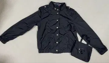 메리 퀀트 접이식 블랙 자켓 수납 백 포함