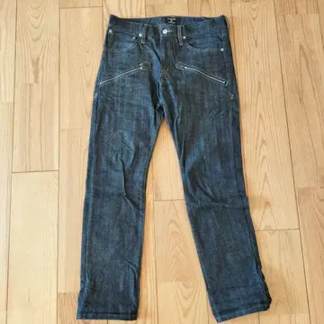 CABANE de zucca 스트레이트 데님 다크 블루