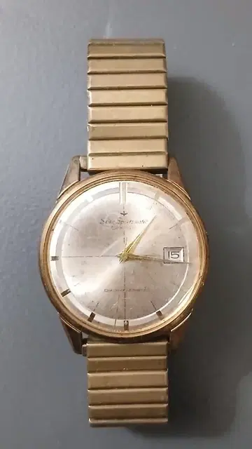 세이코 스포츠매틱 금속 팔찌 시계