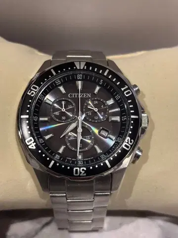 CITIZEN 에코드라이브 솔라 아날로그 크로노그래프