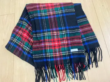 새상품급 Macintosh philosophy 스톨 타탄 체크 캐시미어