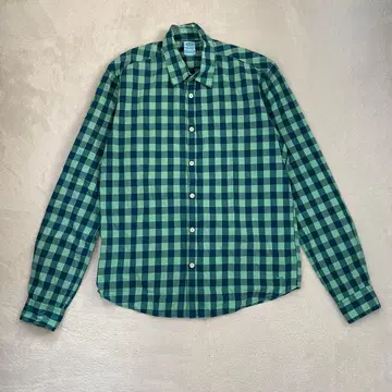 스코치앤소다 체크 셔츠 코튼 100% 그린 M