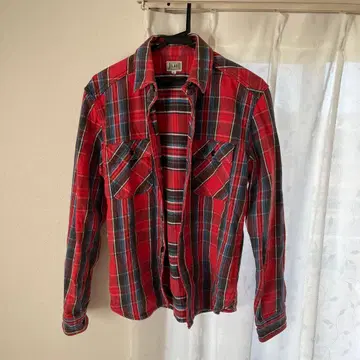 JELADO 레드 체크 긴팔 플란넬 셔츠 16