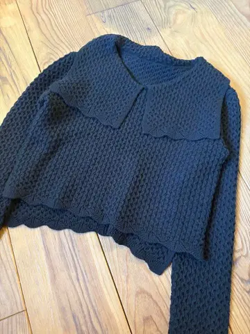 sea Room lynn 블랙 니트 스웨터