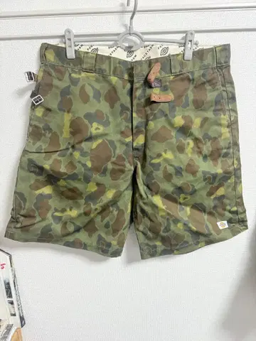 facetasm Dickies 카모플라쥬 2way 하프 팬츠