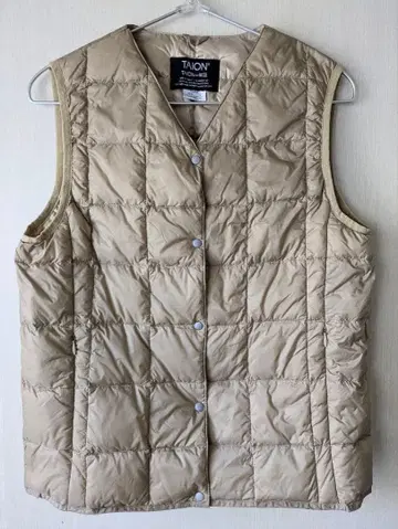 TAION 여성용 다운 베스트 L 베이지