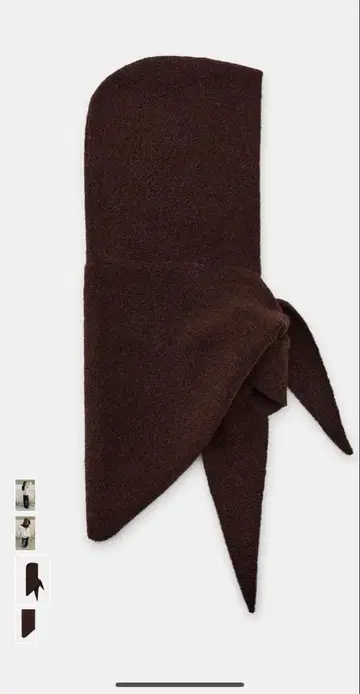 ZARA 니트 반다나 후드