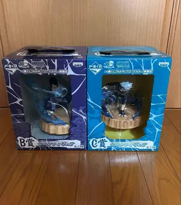 나루토 질풍전 1번 복권 피규어 사스케 카카시 세트 10th 미개봉품
