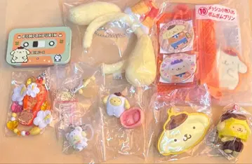 산리오 폼폼푸딩 푸딩 묶음 판매 치비토모 메지루시 액세서리