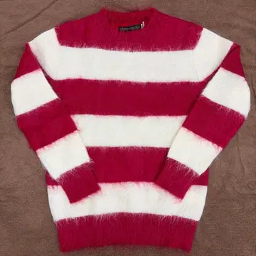 시착만 한 상품 풀카운트 MOHAIR BORDER CREW SWEATER