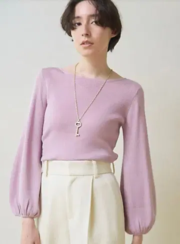 아나이 울 실크 립 프론터블 풀오버