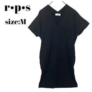 r.p.s 알피에스 원피스 무릎 기장 포켓 블랙 세련된 M