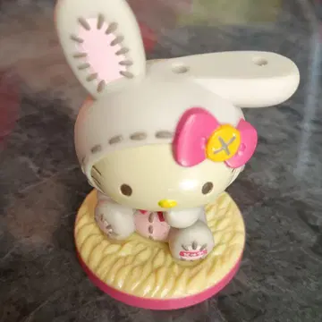 헬로키티 토끼 코스튬 피규어 입상 헤이세이 레트로