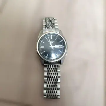 세이코5 6119 자동 와인딩 손목시계 블랙