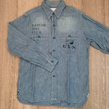 버즈릭슨 샴브레이 워크 셔츠 밀리터리 BR26391