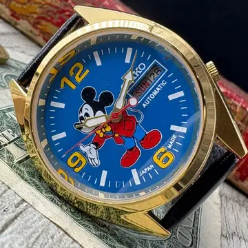 [ 레트로한 디자인 ] SEIKO 남성용 자동 시계 빈티지 블루