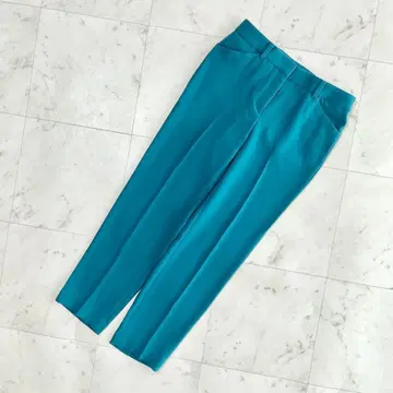 새상품 띠어리 럭스 팬츠 그린 블루 40