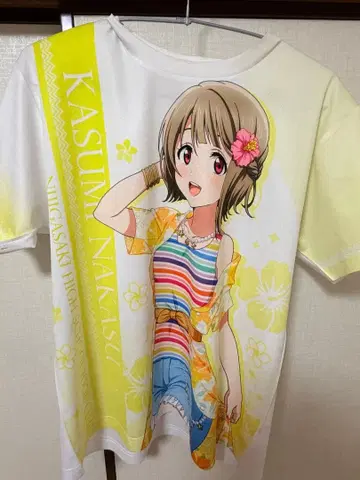 러브 라이브 니지가사키 나카스 카스미 알로하 풀 그래픽 T셔츠