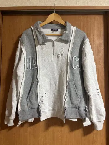 Eve harapeco Rebuild HalfZip Sweat 그레이