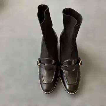 RANDA 란다 스트레치 삭스 앵클부츠 블랙 M 23.5cm