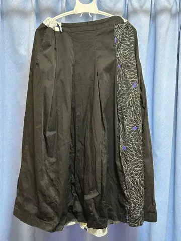 gouk 사무라이 남성용 플리츠 롱 스커트 & 버튼 셔츠 세트