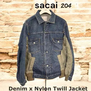 sacai 데님 x 나일론 트윌 재킷