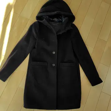 theory 블랙 롱 코트 사이즈 2