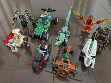 레고 닌자고 묶음 판매 미니 피규어 포함 탈것 드래곤