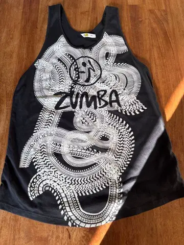 ZUMBA 여성용 탱크탑 블랙 패턴